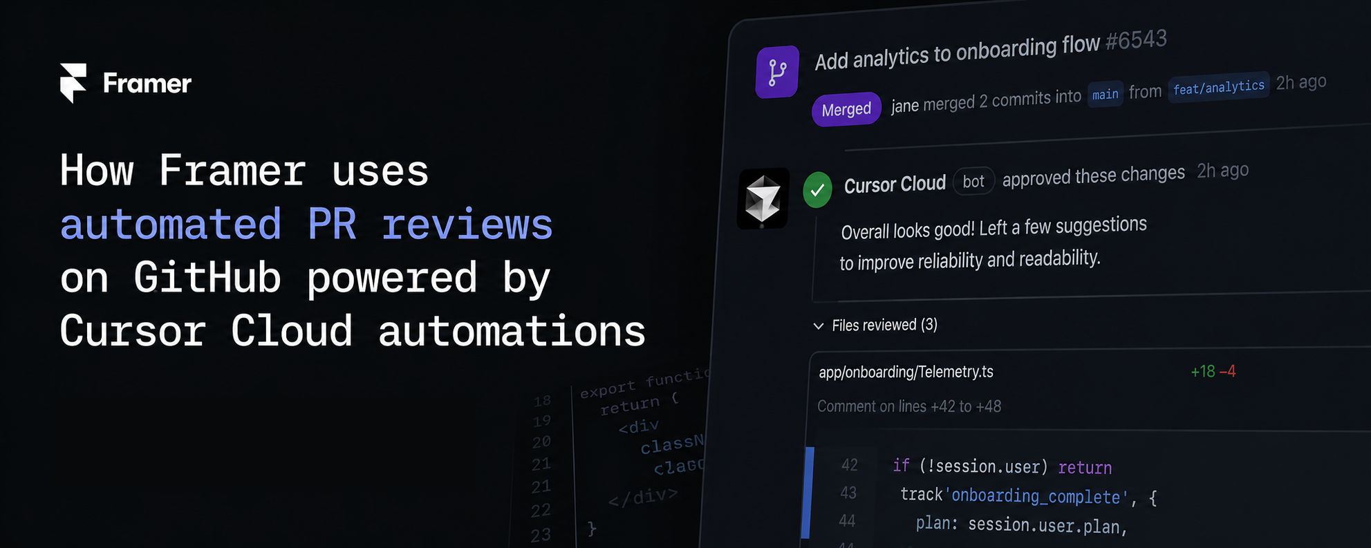 Cursor's Automated PR approval system at Framer