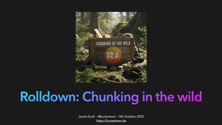 Rolldown: Chunking in the wild